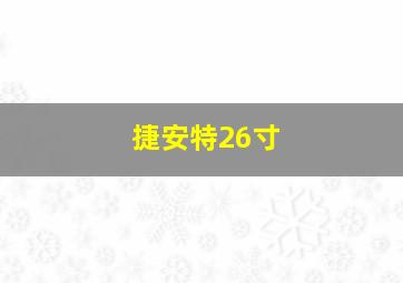 捷安特26寸