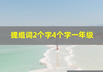 提组词2个字4个字一年级