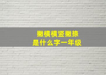 撇横横竖撇捺是什么字一年级