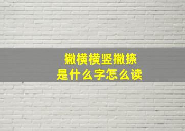 撇横横竖撇捺是什么字怎么读