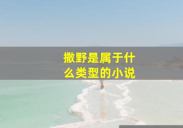 撒野是属于什么类型的小说