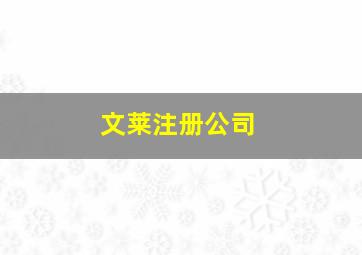 文莱注册公司