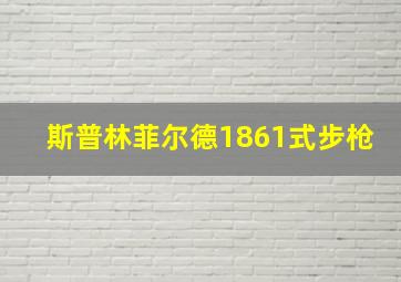 斯普林菲尔德1861式步枪