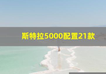 斯特拉5000配置21款