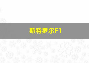 斯特罗尔F1