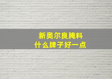 新奥尔良腌料什么牌子好一点