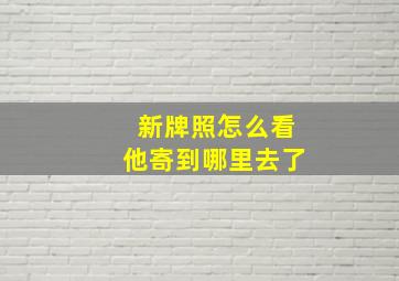 新牌照怎么看他寄到哪里去了