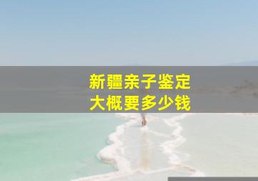 新疆亲子鉴定大概要多少钱