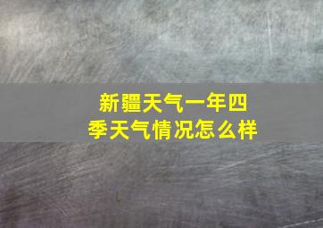 新疆天气一年四季天气情况怎么样