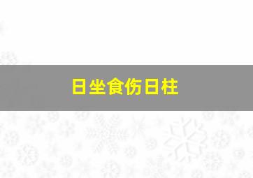 日坐食伤日柱