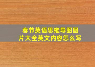 春节英语思维导图图片大全英文内容怎么写