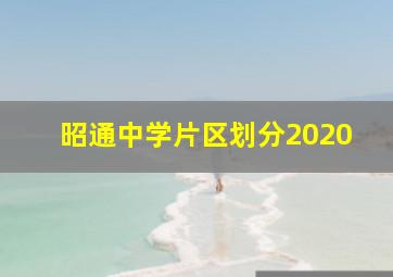 昭通中学片区划分2020