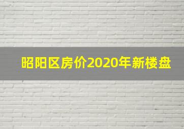 昭阳区房价2020年新楼盘