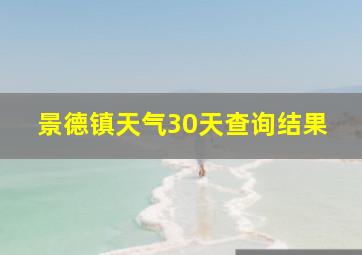 景德镇天气30天查询结果