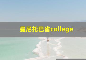 曼尼托巴省college