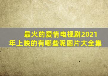 最火的爱情电视剧2021年上映的有哪些呢图片大全集