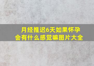 月经推迟6天如果怀孕会有什么感觉嘛图片大全