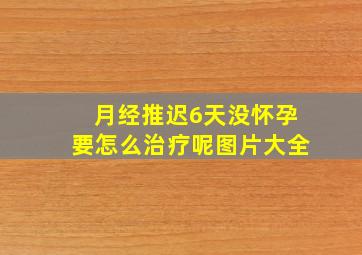 月经推迟6天没怀孕要怎么治疗呢图片大全