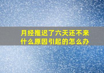 月经推迟了六天还不来什么原因引起的怎么办