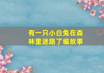 有一只小白兔在森林里迷路了编故事