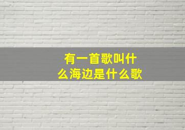 有一首歌叫什么海边是什么歌