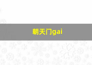 朝天门gai