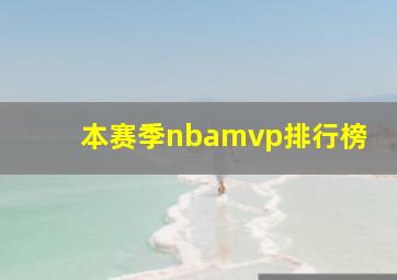 本赛季nbamvp排行榜