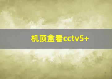 机顶盒看cctv5+