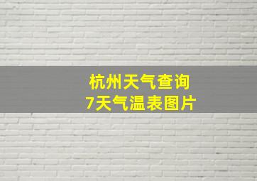 杭州天气查询7天气温表图片