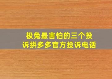 极兔最害怕的三个投诉拼多多官方投诉电话