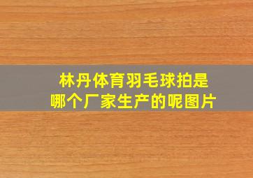 林丹体育羽毛球拍是哪个厂家生产的呢图片