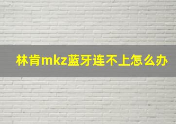 林肯mkz蓝牙连不上怎么办