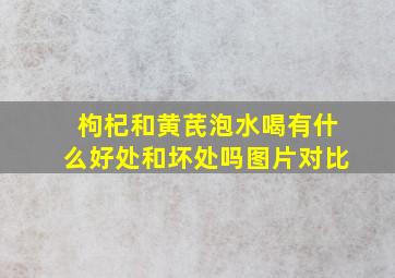 枸杞和黄芪泡水喝有什么好处和坏处吗图片对比