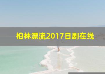 柏林漂流2017日剧在线