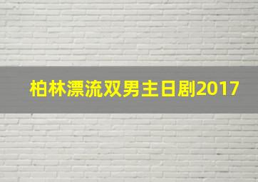 柏林漂流双男主日剧2017