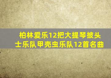 柏林爱乐12把大提琴披头士乐队甲壳虫乐队12首名曲