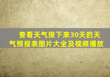 查看天气接下来30天的天气预报表图片大全及视频播放