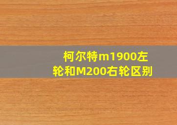 柯尔特m1900左轮和M200右轮区别