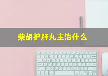 柴胡护肝丸主治什么