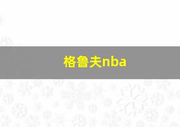 格鲁夫nba