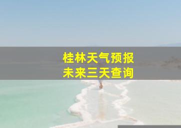 桂林天气预报未来三天查询