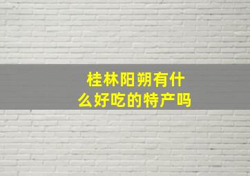 桂林阳朔有什么好吃的特产吗