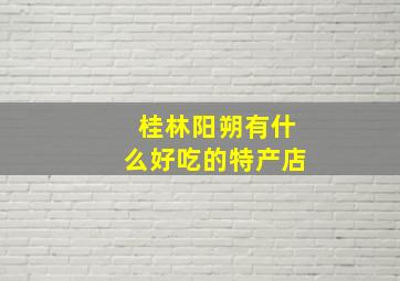 桂林阳朔有什么好吃的特产店