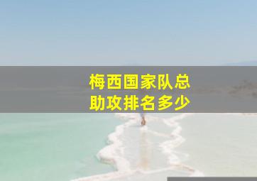 梅西国家队总助攻排名多少