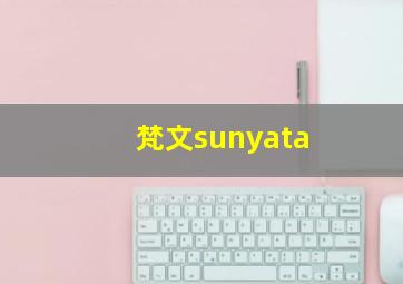 梵文sunyata