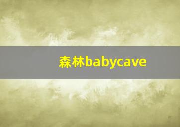 森林babycave