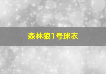 森林狼1号球衣