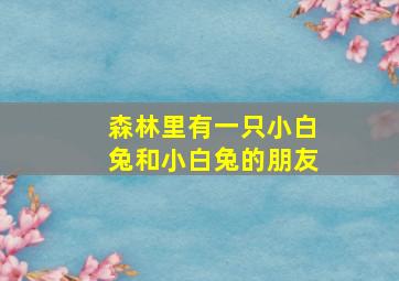 森林里有一只小白兔和小白兔的朋友