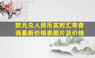 欧元兑人民币实时汇率查询最新价格表图片及价格