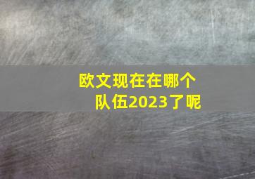 欧文现在在哪个队伍2023了呢